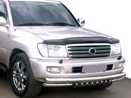 Toyota Land Cruiser 100 1998-2007 Deflector de capó con logotipo (SIM) foto 1