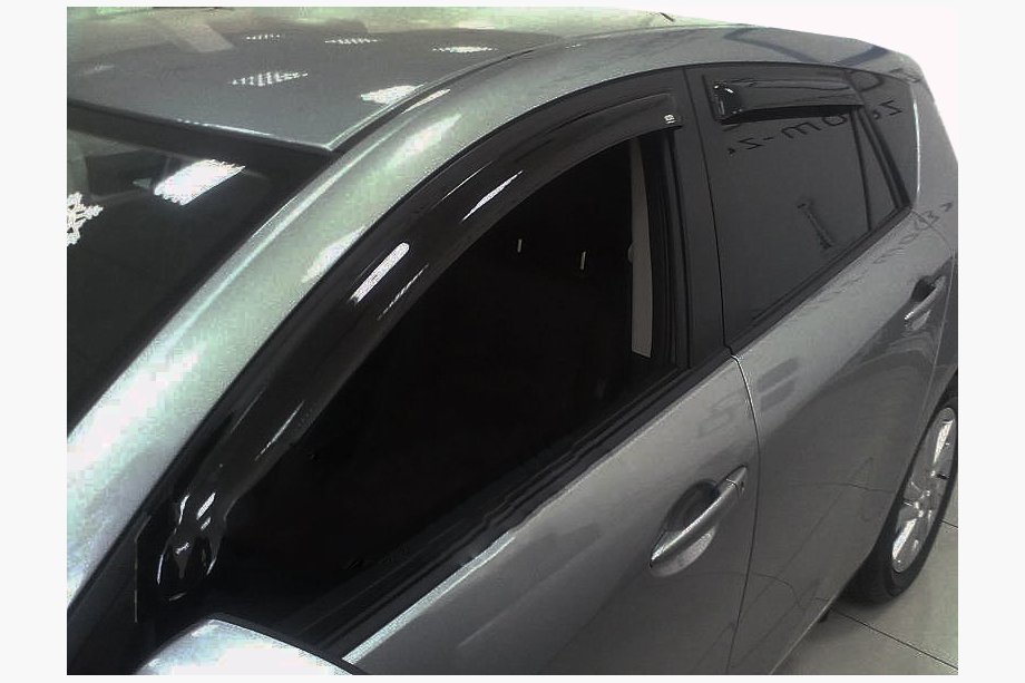 Mazda 3 2009-2013 Deflectores de Ventana HB (4 uds, SIM) Image