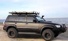 Nissan Patrol Y61 1997-2011 Deflectores de Ventana (4pcs, SIM) foto 1