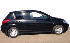 Nissan Tiida 2004-2011 Deflectores de Ventana HB (4 uds, ANV) foto 1
