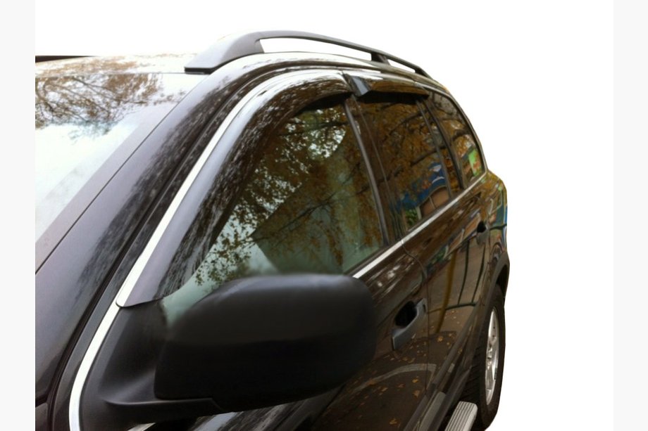 Volvo XC90 2002-2014 Deflectores de ventana cromados (4 uds, SIM) Image
