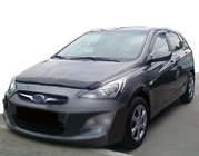 Hyundai Accent 2011-2017 Deflector de capó 2010-2014 (SIM) foto 1