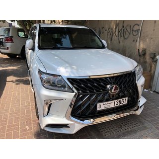 Parachoques delantero para 2008-2015 estilo restyling (imprimado para pintar) Lexus LX570/450d 2008-2022 foto 2