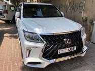 Lexus LX570/450d 2008-2022 Parachoques delantero para 2008-2015 estilo restyling (imprimado para pintar) foto 2