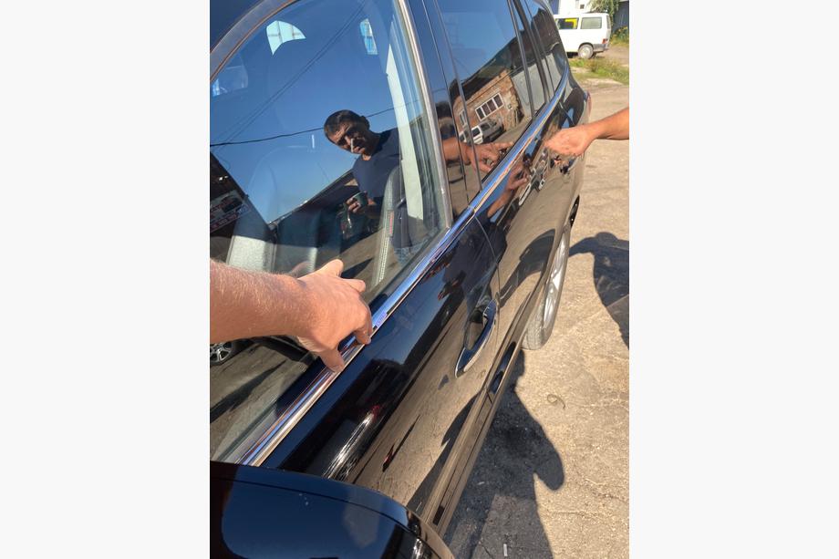 Hyundai Santa Fe 2 2006-2012 Molduras de ventanas acero inoxidable (6 uds) Image
