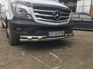 Mercedes Sprinter W906 2006–2018 Defensa frontal inferior Shark (acero inoxidable) 2013↗ foto 4