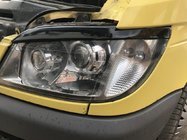 Mercedes Sprinter W901/902/903/904/905 1995–2006 Pestañas para faros (negro, ABS, 2000-2006) Negro Brillante foto 1