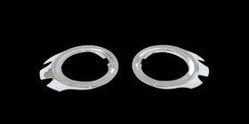 Audi A6 C6 2004-2011 Cubiertas cromadas para faros antiniebla (2 uds., plástico) foto 1