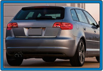 Audi A3 2012-2020 Moldura maletero acero inoxidable foto 2