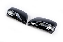 Toyota Land Cruiser 200 2007-2021 Cubiertas de Espejos (con Intermitente, Estilo 2016) Negro foto 5