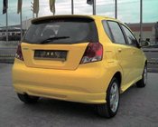 Chevrolet Aveo T200 2002-2008 Cubierta de parachoques trasero (imprimada para pintar) foto 2