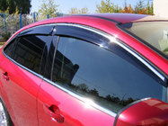 Honda Civic Sedan VIII 2006-2011 Deflectores de ventana con moldura cromada (4 uds, Niken) foto 1