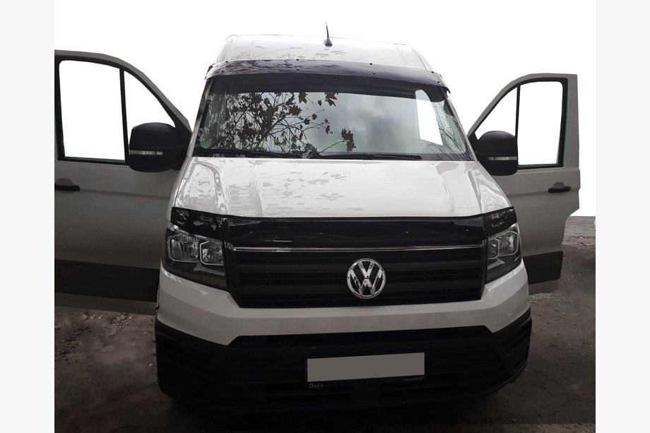 Volkswagen Crafter 2016- Deflector de parabrisas (negro brillo, 5mm) Foto 1