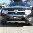Dacia Duster 2008-2018 Labio de parachoques delantero (ABS, gris) foto 1