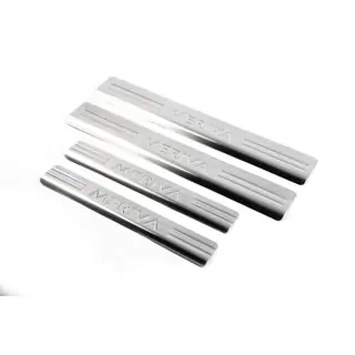 Protector de estribos OmsaLine (4 uds, acero inoxidable)
