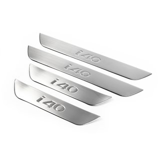 Embellecedores de estriberas OmsaLine (4 uds, acero inoxidable)