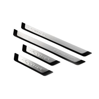 Cubiertas de Umbral (4 uds, Acero Inoxidable) Hyundai Elantra (MD/UD) 2011-2015 foto 1