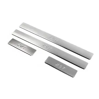 Embellecedores de estriberas OmsaLine (4 uds, acero inoxidable)