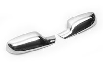 Renault Megane II 2004-2009 Cubiertas de Espejos (2 uds, Acero Inoxidable) foto 2