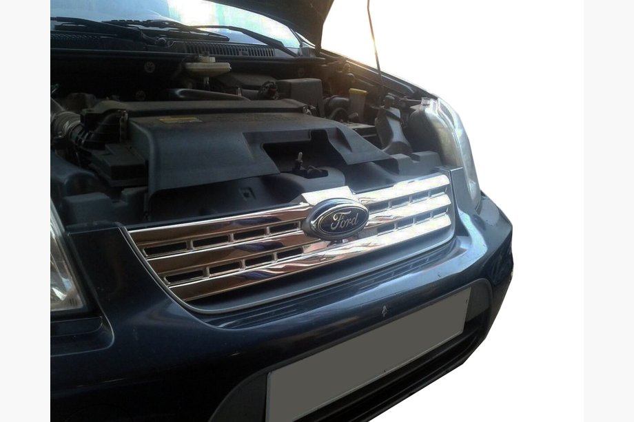 Ford Connect 2010-2013 Cubiertas de rejilla delantera (acero inoxidable) Carmos - Acero Inoxidable Turco Image