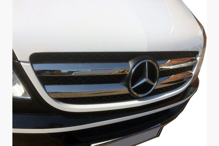 Mercedes Sprinter W906 2006–2018 Cubiertas de Parrilla Cromadas (2006-2013, Acero Inoxidable) Carmos - Acero Inoxidable Turco Foto 3