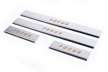 Ford Focus I 1998-2005 Embellecedores de umbral Carmos V1 (4 uds, acero inoxidable) foto 1