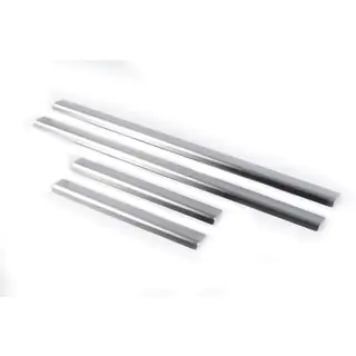 Protector de umbral de puerta Carmos acero inoxidable (4 uds)