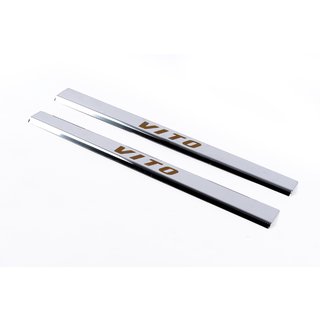 Cubiertas de Umbral Vip-Style (2 uds, Acero Inoxidable) Mercedes Vito W638 1996-2003 foto 1