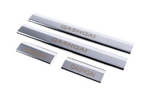 Nissan Qashqai 2007-2010 Cubiertas de estribos de plastico (4 uds, acero inoxidable) foto 5