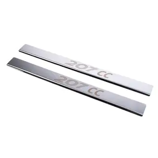 Protecciones de umbral Carmos (2 uds, acero inoxidable)