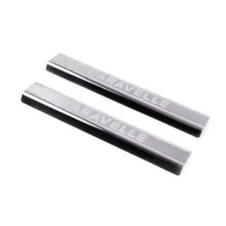 Protectores de umbral VIP (2 uds, acero inoxidable)