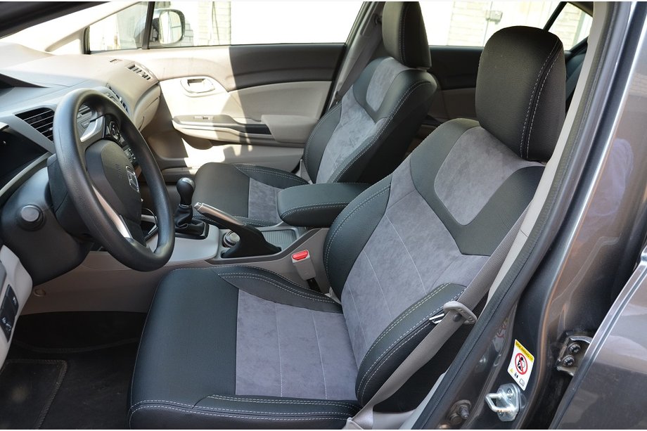 Honda Civic Sedan IX 2011-2016 Fundas de Asientos SoyuzAuto Estilo Cuero Image