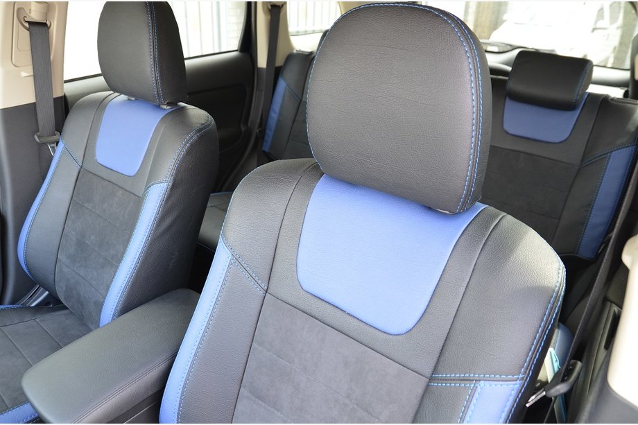 Mitsubishi Outlander 2012-2021 Fundas de Asientos SoyuzAuto Estilo Cuero Foto 4