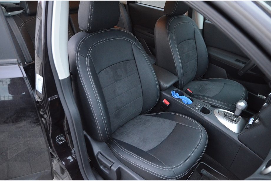 Nissan Qashqai 2010-2014 Fundas de Asientos SoyuzAuto Estilo Cuero Foto 2
