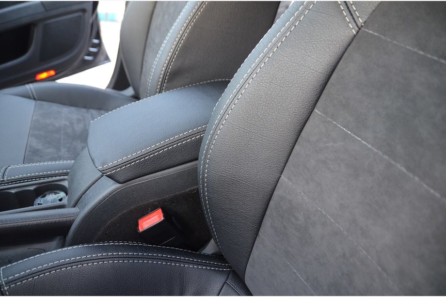 Skoda Superb 2009-2015 Fundas de Asientos de Coche (2008-2013, Cuero Sintético↗Alcantara, Elite) Foto 3