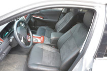 Toyota Camry 2011–2017 Fundas de Asientos de Coche (Cuero Sintético y Sustituto de Alcantara, Elite) foto 1