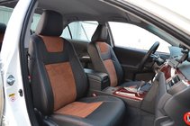 Toyota Camry 2011–2017 Fundas de Asientos de Coche (Cuero Sintético y Sustituto de Alcantara, Elite) foto 4