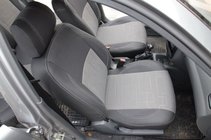 Daewoo Lanos 1998-2017 Fundas de Asientos de Coche (Cuero Ecológico+Tela, Premium) foto 5