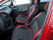 Daewoo Lanos 1998-2017 Fundas de Asientos de Coche (Cuero Ecológico+Tela, Premium) foto 3