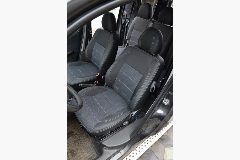 Fiat Doblo I 2001-2005 NOVEDAD !!! Fundas de asiento originales SoyuzAuto Premium (Juego completo) Foto 2