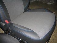 Hyundai Accent 2011-2017 Fundas de Asientos de Coche (Polipiel↗Tela, Premium) foto 3