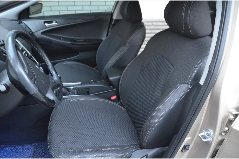 Hyundai Sonata YF 2010-2014 Fundas de Asientos de Coche SoyuzAuto Premium Image