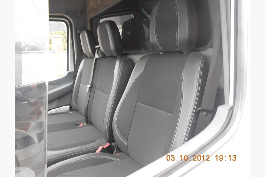 Volkswagen LT 1995-2006 Fundas de Asientos de Coche (Cuero Ecológico+Tela, Premium) Foto 6