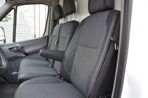 Volkswagen Crafter 2006-2016 Fundas de Asientos de Coche (Polipiel↗Tela, Premium) 2↗1 foto 2