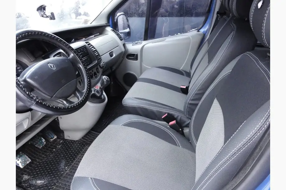 Nissan Primastar 2002-2014 Fundas de Asientos de Coche (Polipiel y Tela, Premium) Image