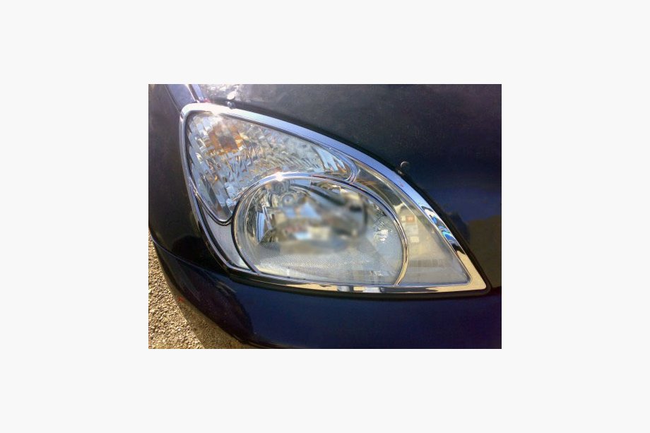 Chery Tiggo 1 2005-2016 Cubiertas de faros (ABS, cromo) Image