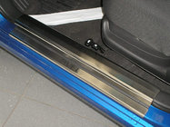 Chevrolet Aveo T250 2005-2011 Protecciones de umbral Nataniko acero inoxidable foto 1