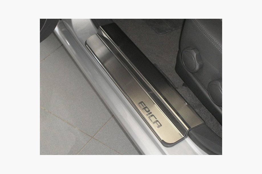 Chevrolet Epica 2006-2014 Cubiertas de estriberas NataNika Premium (acero inoxidable) Image