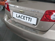 Chevrolet Lacetti 2003-2024 Protector de parachoques trasero Natanika (acero inoxidable) foto 1