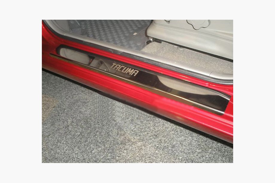 Chevrolet Tacuma/Rezzo 2000-2008 Protecciones de umbral Natanika Premium en acero inoxidable (4 uds) Image